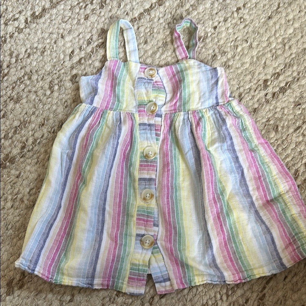 Gap Colorful Striped rainbow Sundress 2T